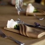 Napkin with Rose Napkin with Rose